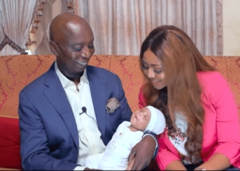 Regina Daniels and husband, Ned Nwoko, finally reveal their son's face (photos)
