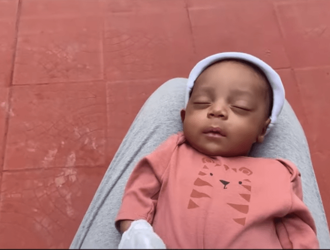 Regina Daniels and husband, Ned Nwoko, finally reveal their son's face (photos)