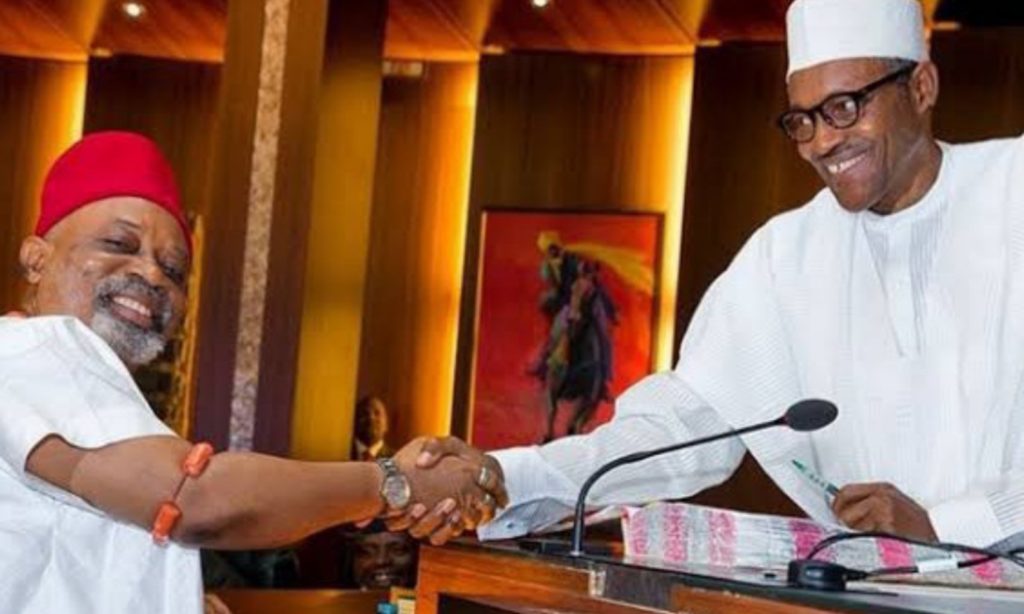 Buhari felicitates with Ngige at 68
