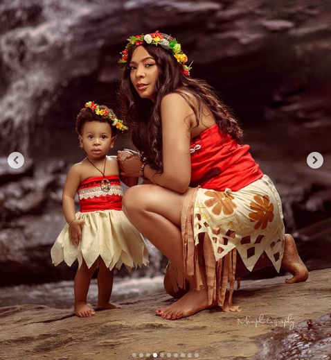 TBoss releases stunning pictures for daughter’s first birthday