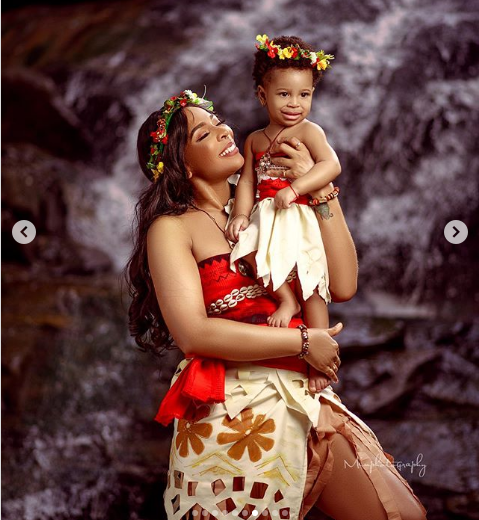 TBoss releases stunning pictures for daughter’s first birthday