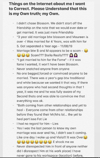 Actor Blossom Chukwujekwu’s ex-wife, Maureen, opens can of worms about their failed marriage