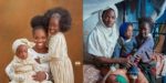 Kwara blue-eyed mum and daughters glow in new photos
