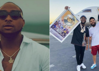 Davido receives honorary plaque as his album hits 1 billion streams