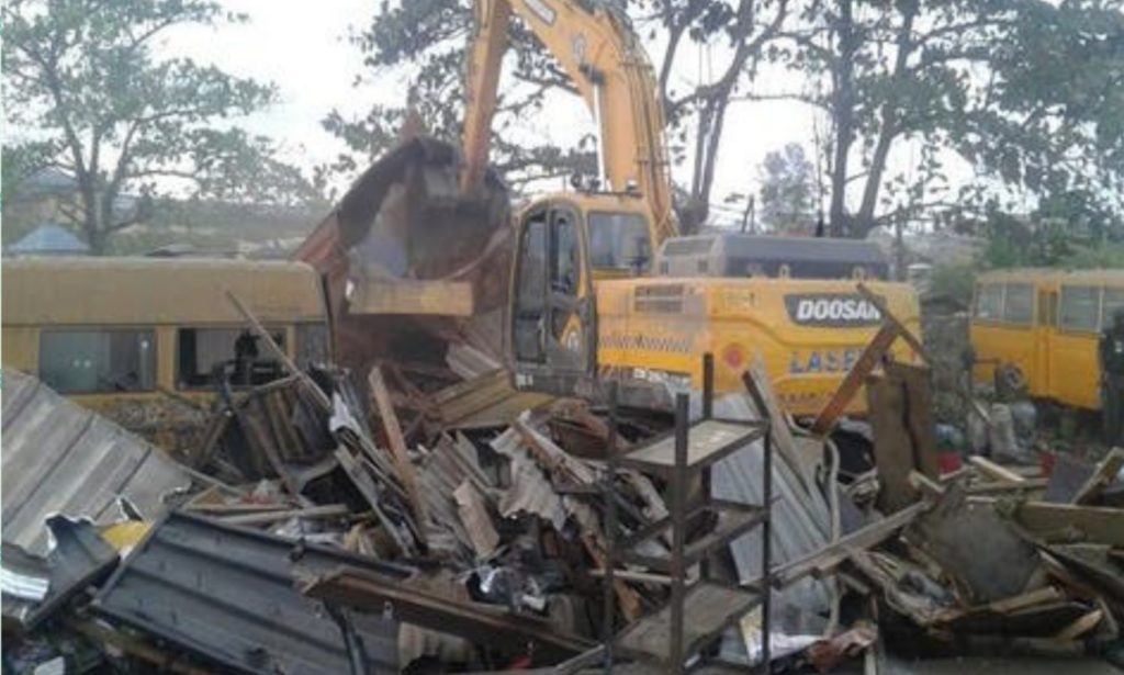 Lagos govt demolishes over 150 illegal shanties, kiosks, others in Agege