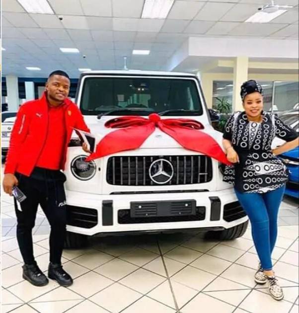 Lovers surprise each other exotic car gifts