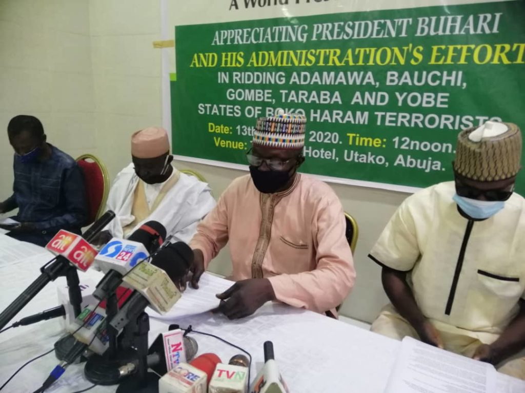 Northern patriots show appreciation to Buhari, say President has liberated 5 North-East States from terrorists