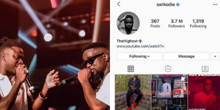 Sarkodie removes Stonebwoy’s  concert flyer from his Instagram page after he assaulted his manager