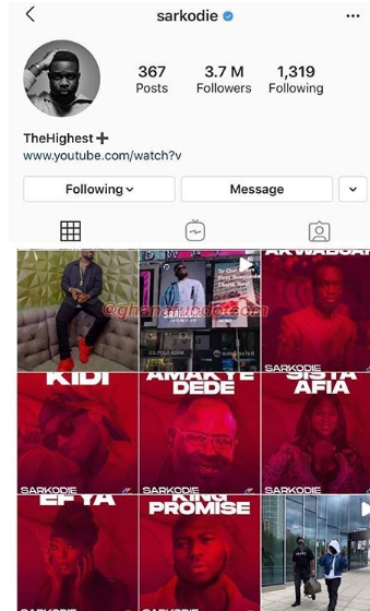 Sarkodie removes Stonebwoy’s concert flyer from his Instagram page after he assaulted his manager