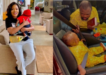 Toyin Abraham's one year old son set to become a CEO