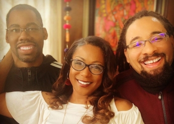 Woman says as she shows off her two husbands