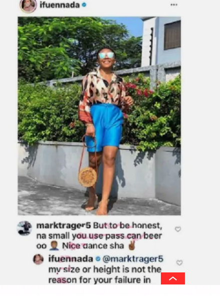 BBNaija Star, Ifuennada fights dirty with a follower who compared her body to a 'beer can'