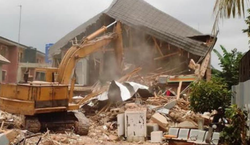 Enugu Govt demolishes house of man who pulled down Airport fence
