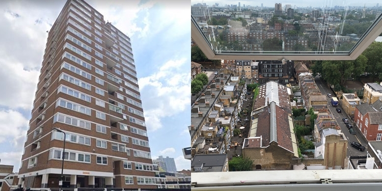 Toddler dies after falling from ninth-floor window of tower block in East London