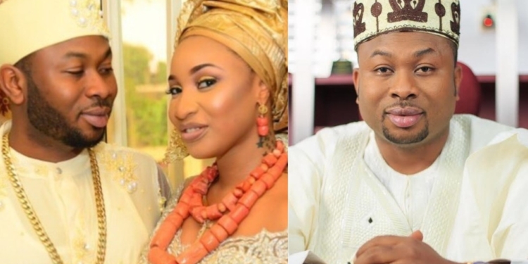 Photo: Tonto Dike's ex husband, Churchill shares his near death experience from a motor bike accident