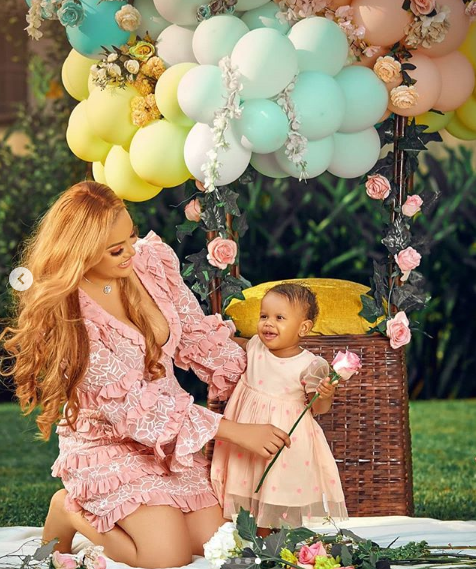Sarah Ofili and hubby, Seigha Adukeh, celebrate daughter, Siena, on first birthday with style