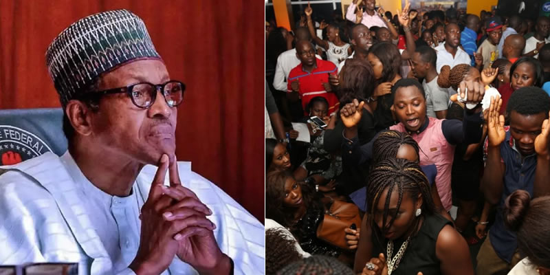 Buhari's minister called out for hosting huge crowd in a public party, defying FCT COVID-19 guidelines