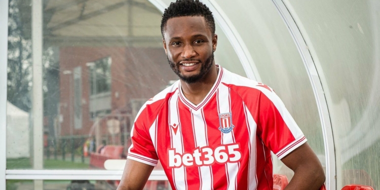 Former Chelsea midfielder John Obi Mikel signs for Stoke on a one-year deal
