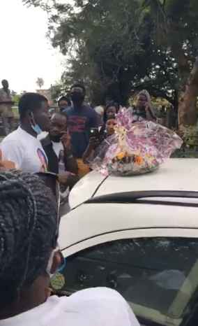 Photos: Tears flow as Nigerian lady who was crushed to death few weeks to her wedding is finally laid to rest