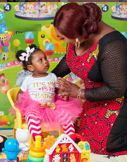 Photos: Actress, Ronke Odusanya celebrates her daughter's first birthday