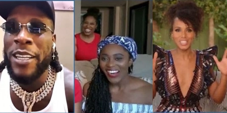 Singer Burna Boy And Actress Kerry Washington Surprise Nigerian Nursing Family On Jimmy Kimmel Live