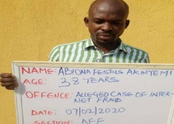 Suspected yahoo boy wanted by FBI for stealing from retirees jailed in Lagos