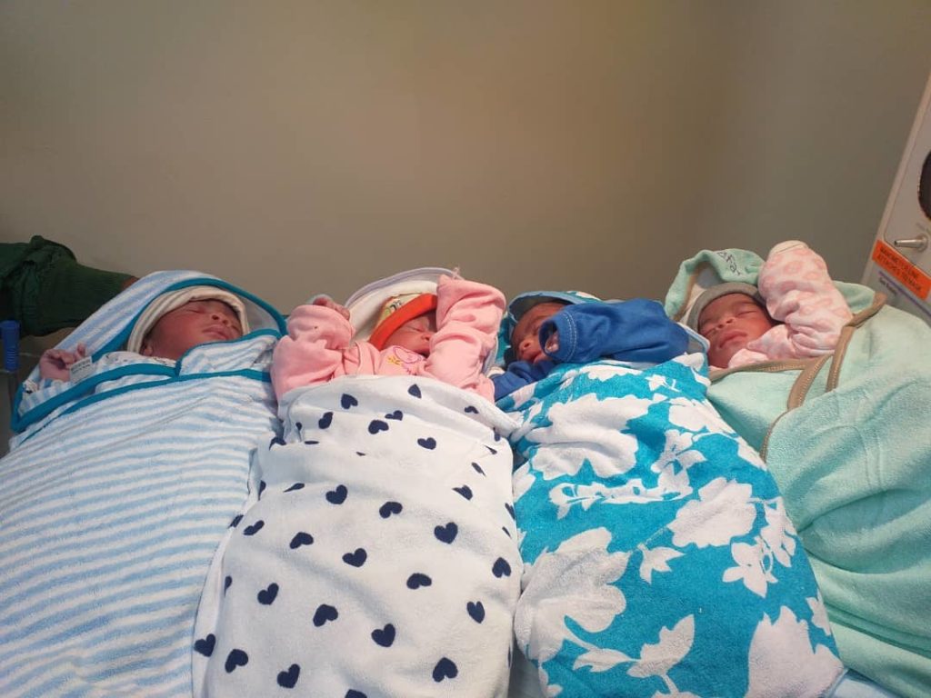 5 years after marital vow, Lagos couple gives birth to quadruplets