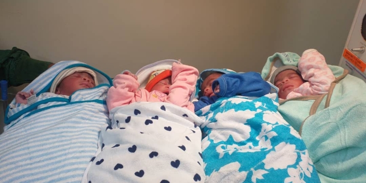 5 years after marital vow, Lagos couple gives birth to quadruplets