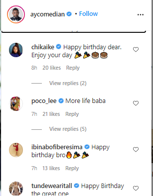 Omotola Jalade, Chika Ike and other Nollywood stars celebrate AY comedian as he clocks 49