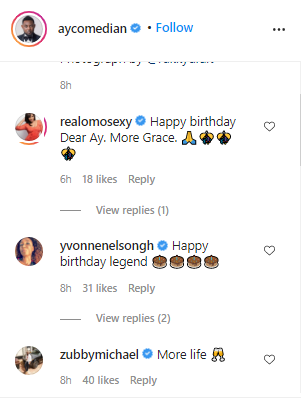 Omotola Jalade, Chika Ike and other Nollywood stars celebrate AY comedian as he clocks 49