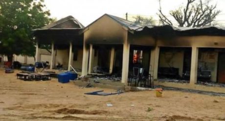 PHOTOS: Boko Haram members attack Borno community, raze hospital and Telecoms mast