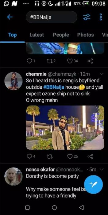 Photo of Nengi’s Alleged Boyfriend Outside The House Pops Online (Photo)