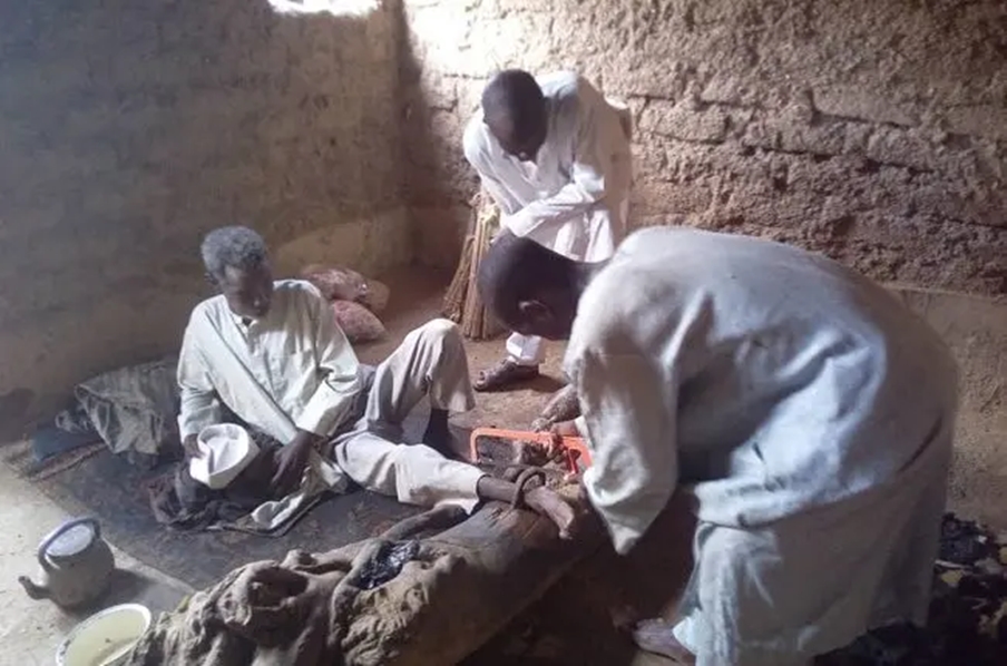 Police rescue 55-year-old man chained to wood by relatives for 30 years in Kano