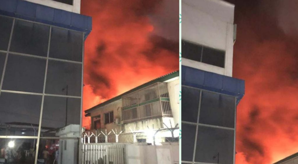 BREAKING: Teju foam company in Lagos gutted by fire