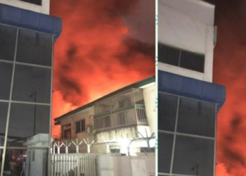 BREAKING: Teju foam company in Lagos gutted by fire