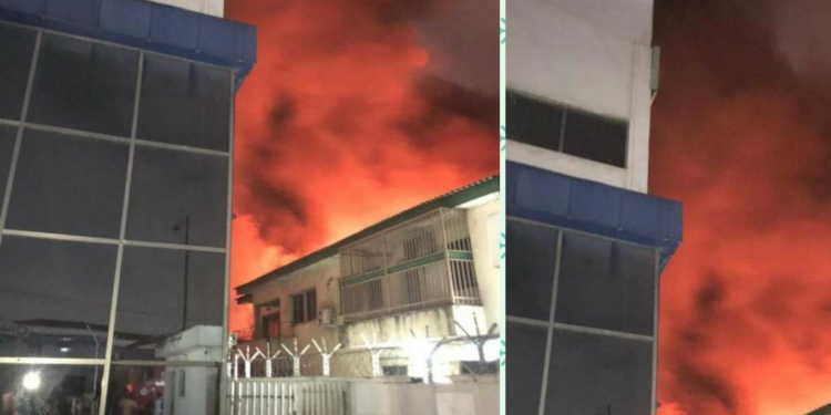 BREAKING: Teju foam company in Lagos gutted by fire