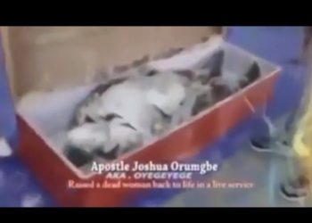 Nigerian Pastor stirs up controversy after video of him bringing a 'dead woman' back to life goes viral