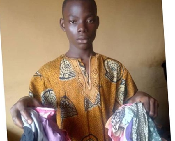 Teenager arrested with 14 used female panties in Ogun