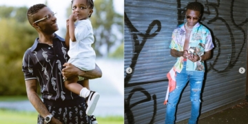 Wizkid shares intimate moment with son, Zion (Photos)