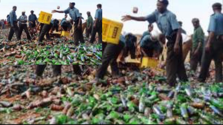 Hisbah destroys 588 bottles of beer in Jigawa