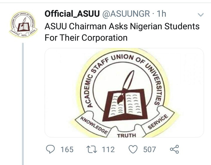 Nigerian students blast ASUU after union president requested for their support