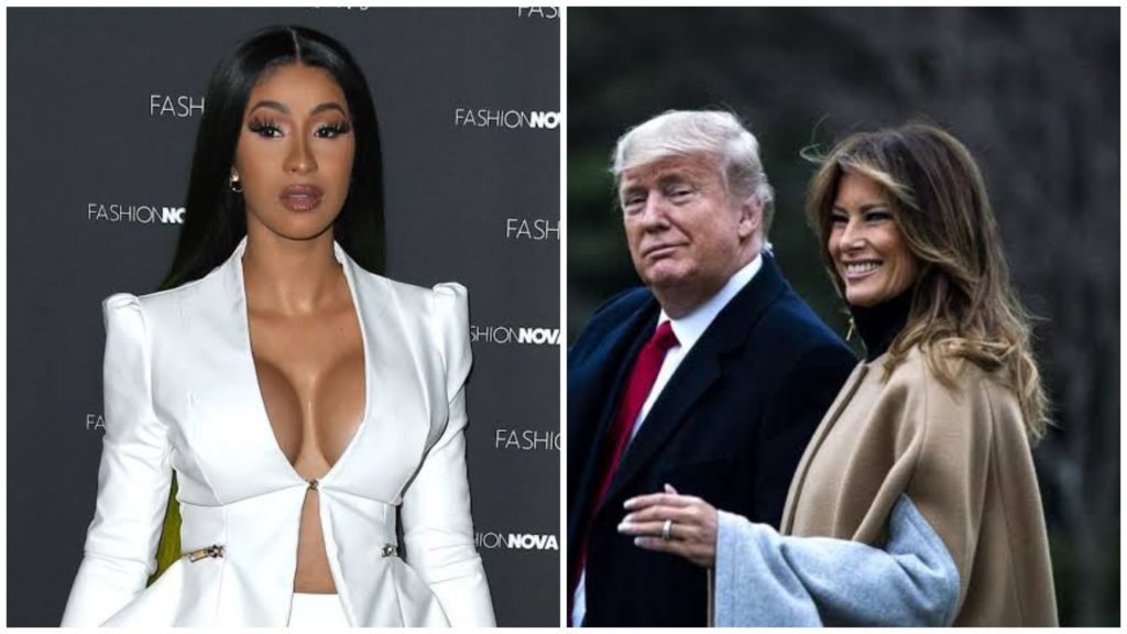 After being called out by journalist, rapper Cardi B shares US First Lady's unclad photo
