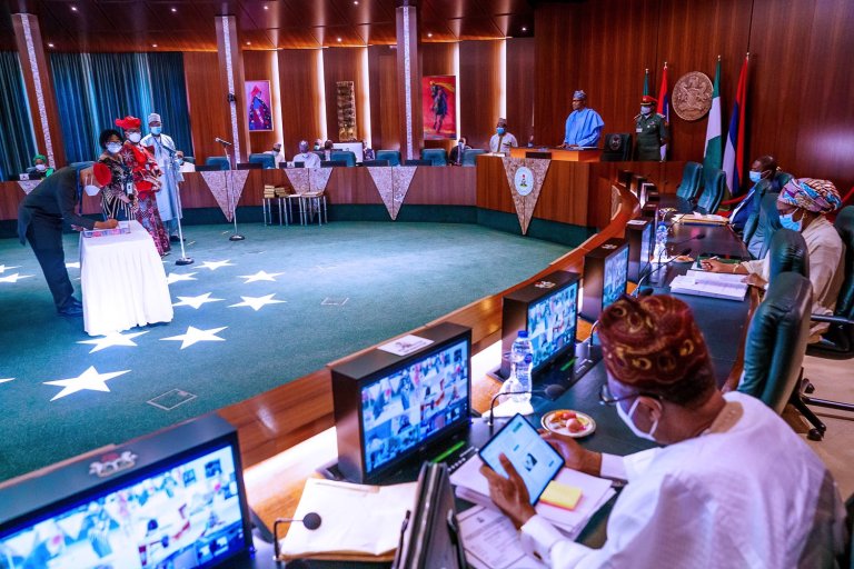 Buhari swears in 12 new Permanent Secretaries (FULL LIST)