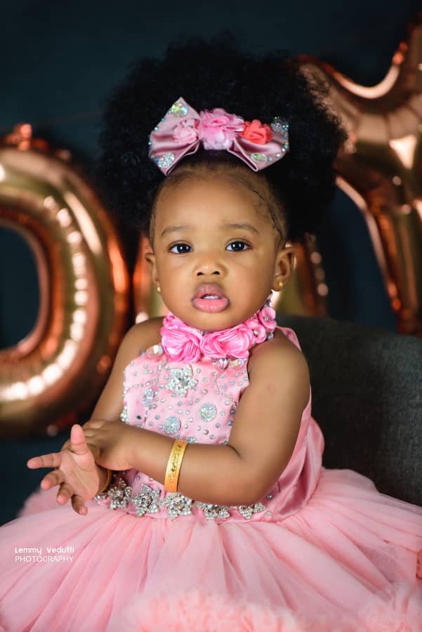 Ex beauty queen, Glory Brown shares lovely photos of her daughter as she clocks 1