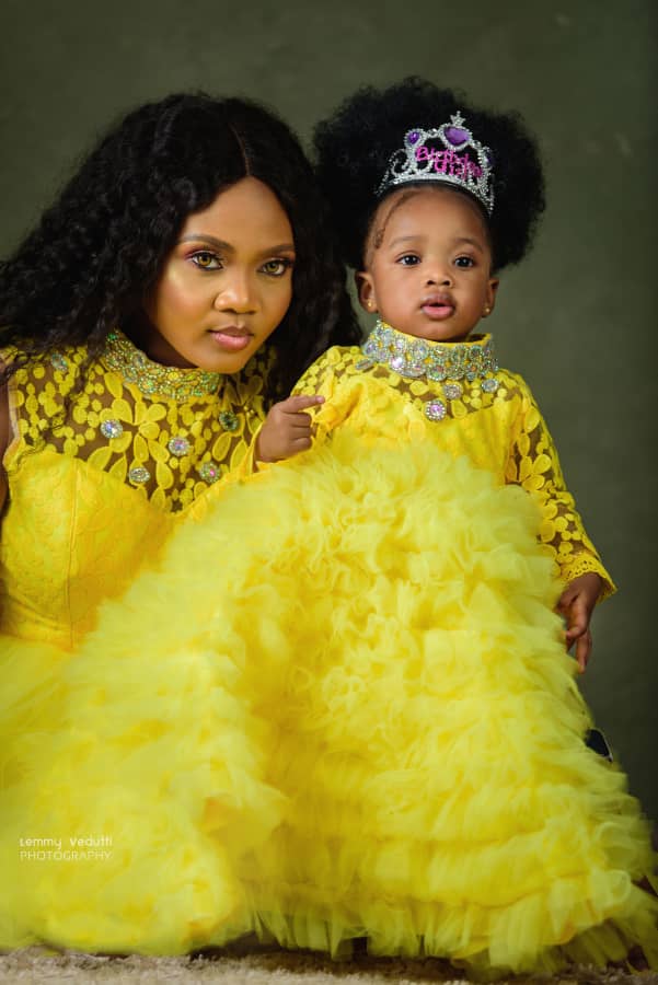 Ex beauty queen, Glory Brown shares lovely photos of her daughter as she clocks 1