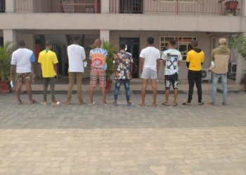 9 suspected Yahoo boys arrested in Port Harcourt (photos)