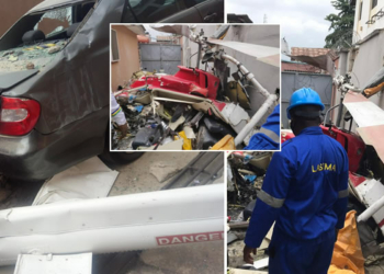 At least 3 confirmed dead in Lagos helicopter crash (photos)