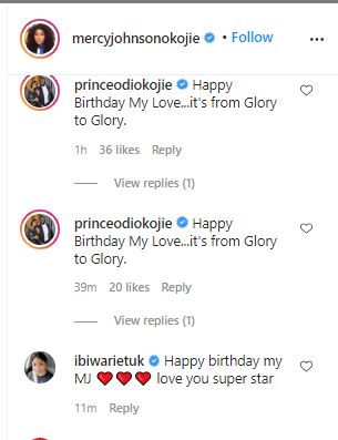 Nollywood stars celebrate actress, Mercy Johnson as she clocks 36