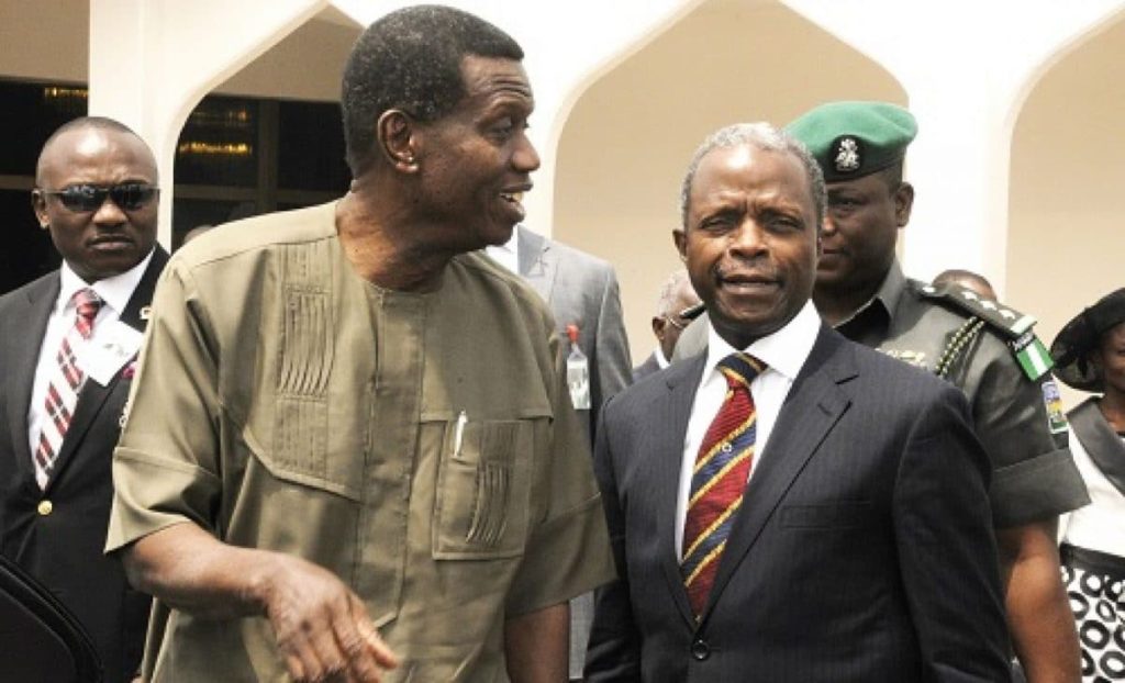 Pastor Yemi Osinbajo breaks silence on CAMA, tells religious leaders what to do