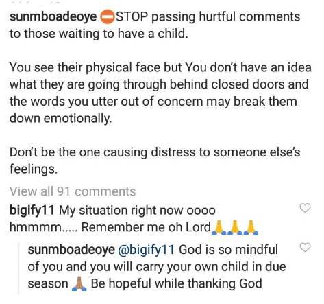 Tuface's baby mama, Sunmbo opens up on what she faced after a delay in having a child with her pastor husband